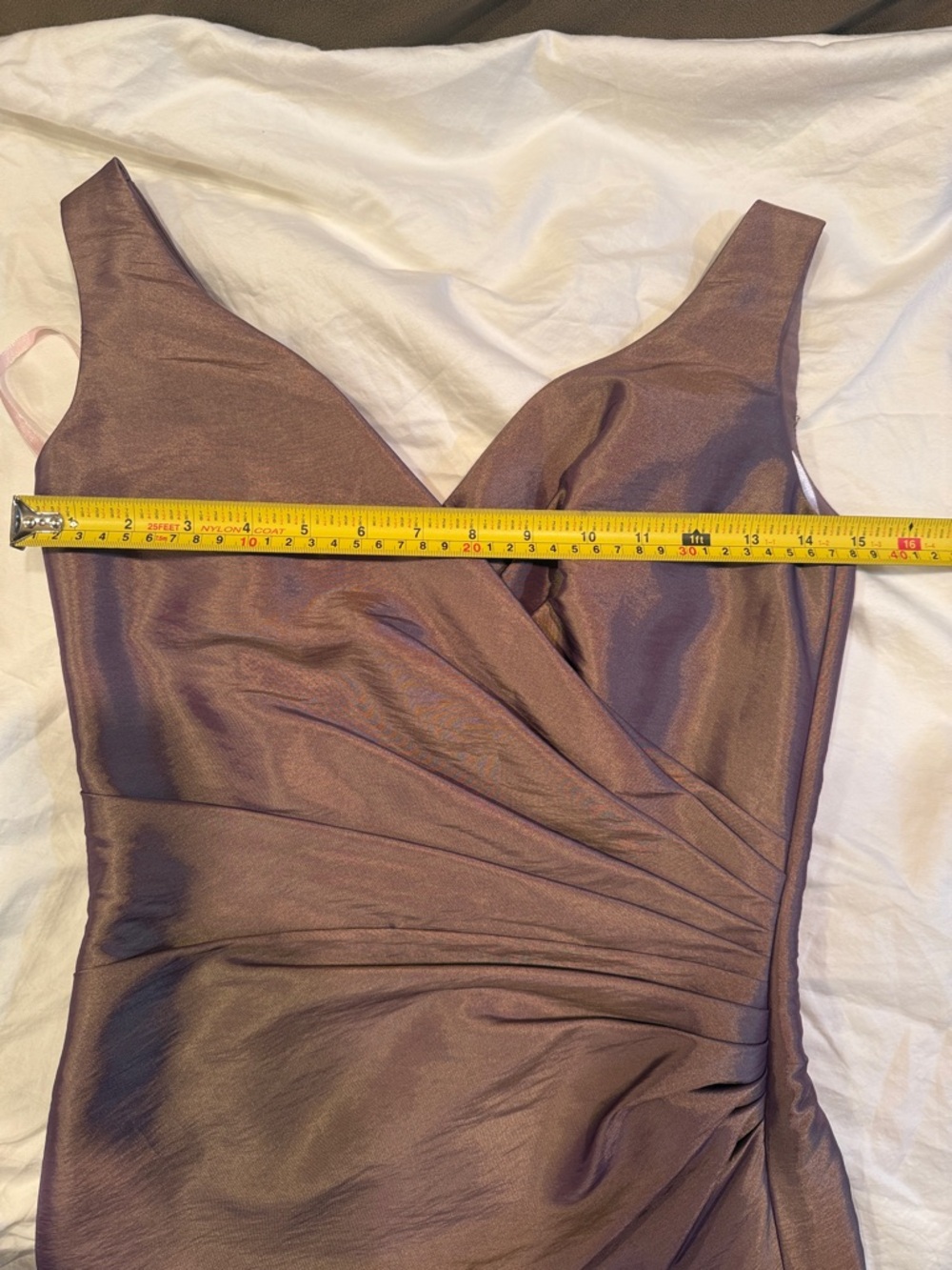 Impression Women’s Satin Polyester Mauve colored cocktail dress. Size 4 Wedding - Picture 7 of 7